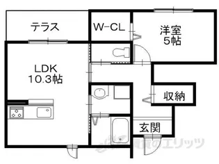 アヴァンティ南彦根【1階】の間取り