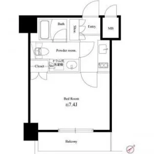 エスコート西新宿【6階】の間取り