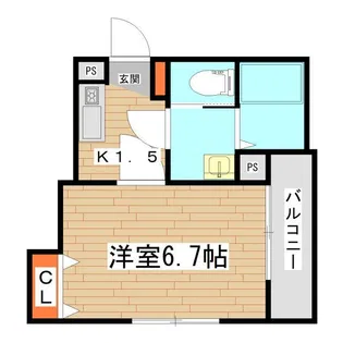 LibraCourt苦竹【3階】の間取り