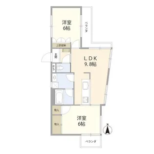 ハイメゾン橋本5【2階】の間取り