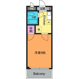 カナレハイツ【1階】の間取り