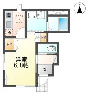 アビタシオン郡山【1階】の間取り