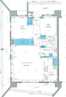 プレミスト北谷伊平Sea&Forest【10階】の間取り