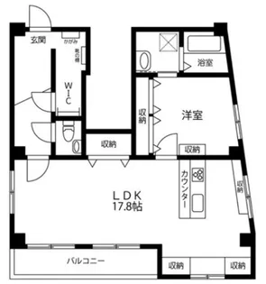 ベルデン日本橋【6階】の間取り