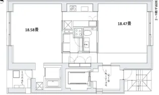 COMFY COLLECTION MINATO【8階】の間取り