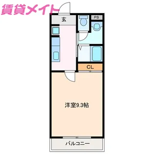 プレミール・レイ【3階】の間取り