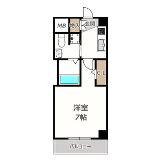 ラシーヌ天王寺町南【5階】の間取り