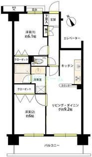 クリオ船橋【4階】の間取り