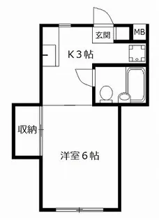サンライズ神楽坂【2階】の間取り