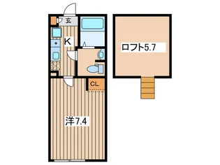 AP枡形【1階】の間取り