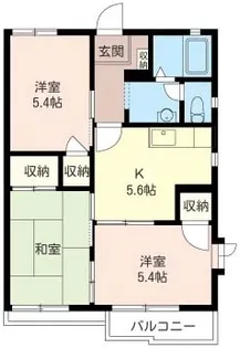 サニーウェルI【1階】の間取り