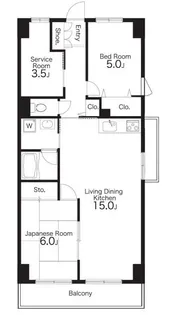 アビタート蒲田【4階】の間取り