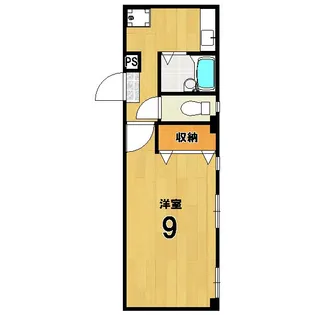 洛北松柏【3階】の間取り