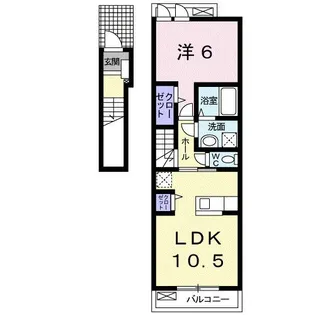 クレアコート I【2階】の間取り