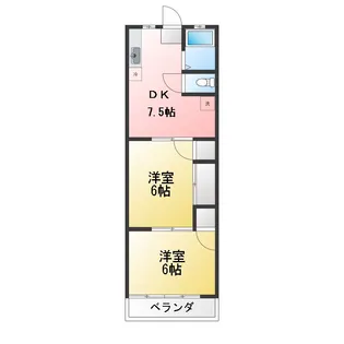 フラッツ横浜S【1階】の間取り