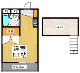 ウテルスタバタVI【3階】の間取り