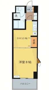 ベルシティ榴ヶ岡【7階】の間取り