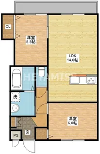 サクラコート大浜【3階】の間取り