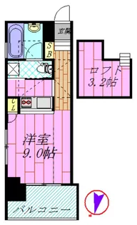 アクイラウラヤスウノ【10階】の間取り