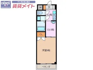 ロイヤル江戸橋【4階】の間取り