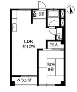 奈良コーポラス【4階】の間取り