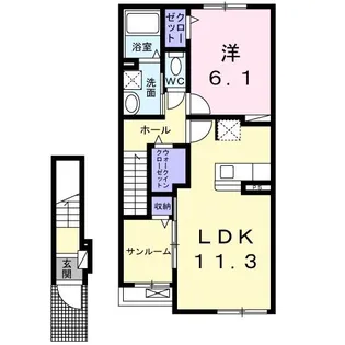 アルレーヴ【2階】の間取り