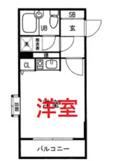 オリンポス大森【2階】の間取り