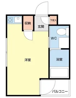 柏IIIハイム【1階】の間取り