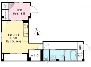 メゾン レーヴ オーワン【2階】の間取り