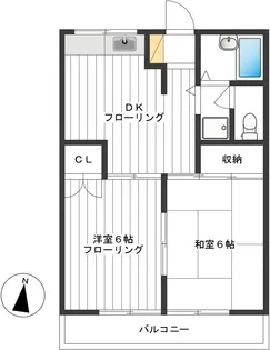 ウイング諏訪坂I【2階】の間取り
