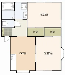 グランデーヌM’s A【2階】の間取り