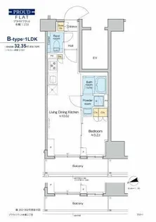 プラウドフラット本郷三丁目【12階】の間取り
