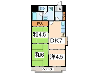スト-ク中島【7階】の間取り