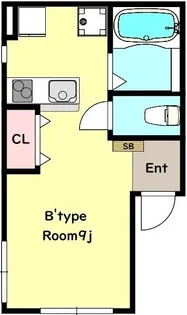 UNIVA・OaK谷中【1階】の間取り