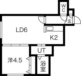 グローリーN28【2階】の間取り