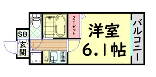 プレサンス大手前パークサイドII【2階】の間取り