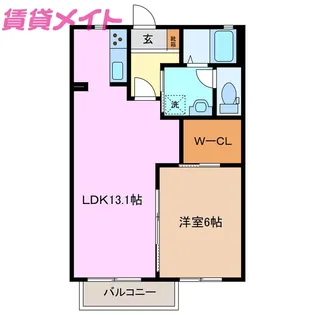 ベルデコート【2階】の間取り