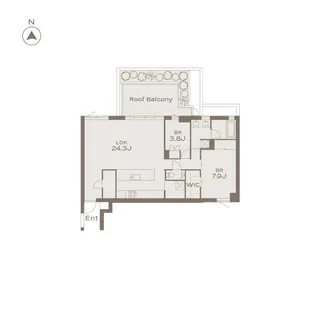 THE GRANDUO KAMIMEGURO【2階】の間取り
