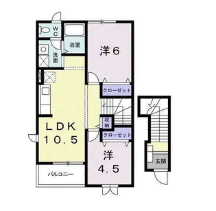 フレーシアA【2階】の間取り