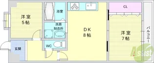 SPACE21OKAMOTO【1階】の間取り
