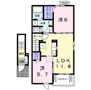 クラール V【2階】の間取り