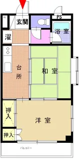ニューハイツ小川【2階】の間取り