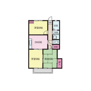 ウイングビンガ【1階】の間取り