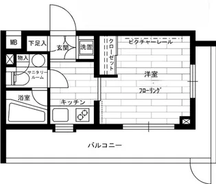 ステージファースト西馬込アジールコート【1階】の間取り