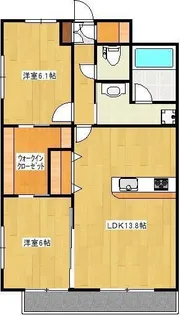 Well保田窪【5階】の間取り