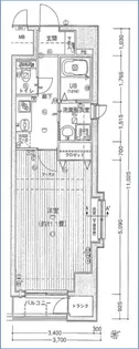 セザール大森山王【4階】の間取り
