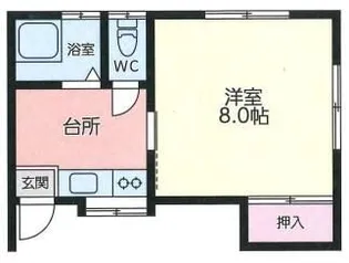 第2こまくさ荘【1階】の間取り