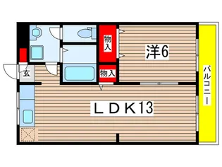 ロイヤルマンションシント-B【2階】の間取り