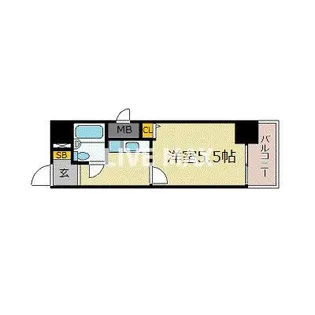 エスリード四条河原町【11階】の間取り