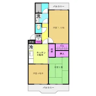 桐華マンション【2階】の間取り